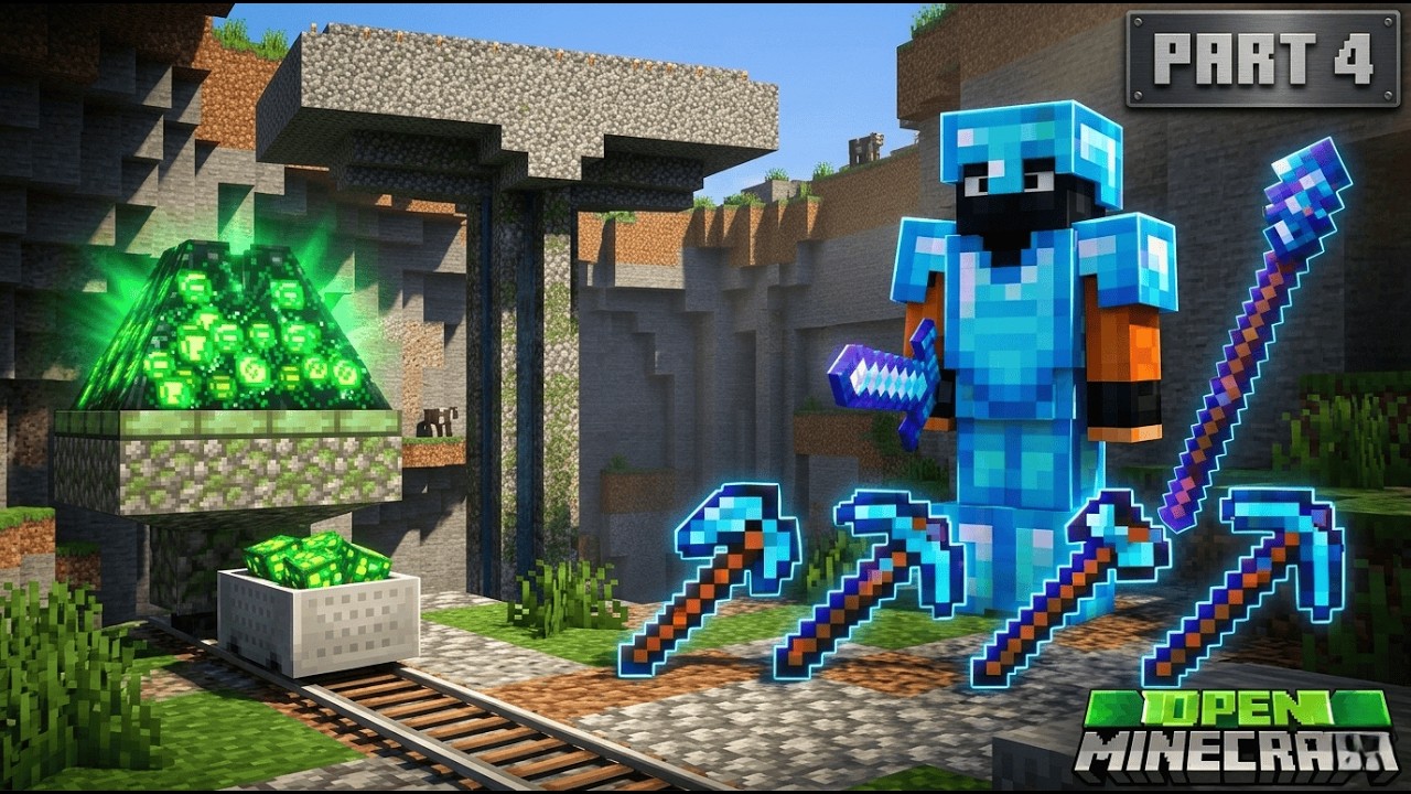 XP FARM + MAX DIAMOND ARMOR! | Minecraft Survival part 4