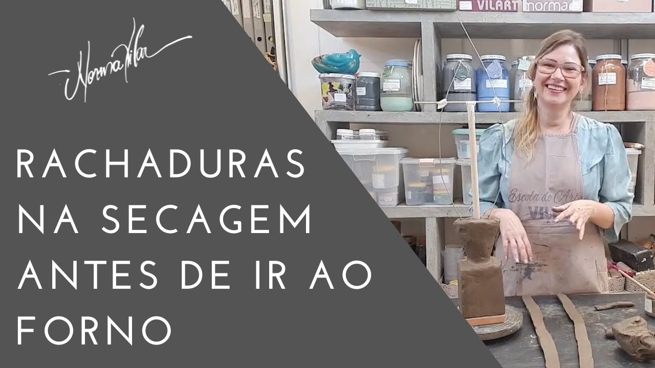 Rachaduras na secagem antes de ir ao forno (Norma Vilar)