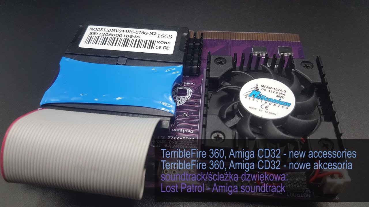 nowy80Retro #141, TerribleFire 360 in Amiga CD32, new accessories