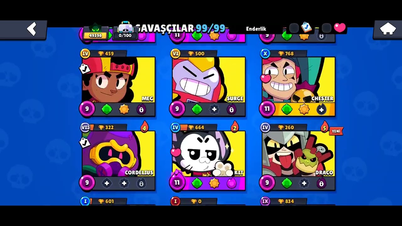 Brawl stars'ta gelen șanslı günü almaya çalıșıyorum