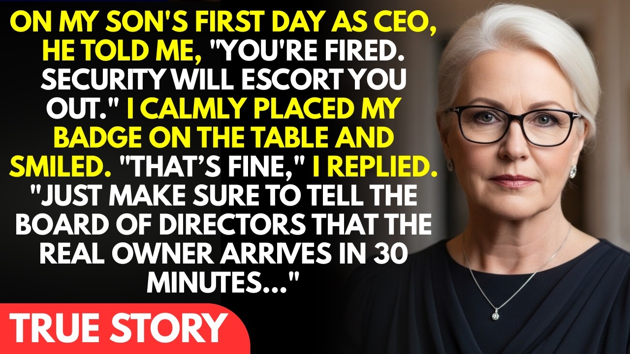 My Son Fired Me On His First Day In Charge… But No One Saw My Reaction Coming
