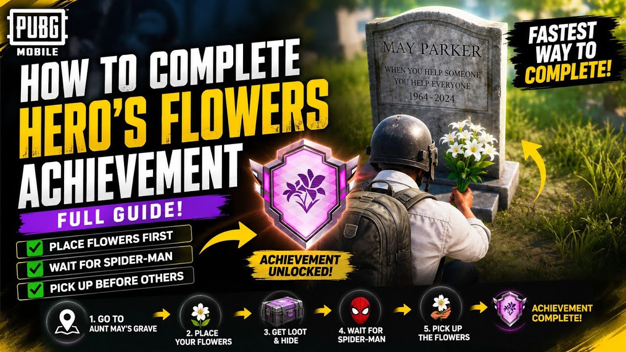 How to Complete the Hero's Flowers Achievement in PUBG Mobile