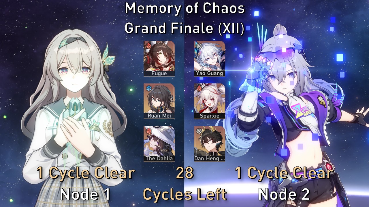 Memory of Chaos Grand Finale XII Firefly & Silver Wolf LV.999 || Honkai: Star Rail