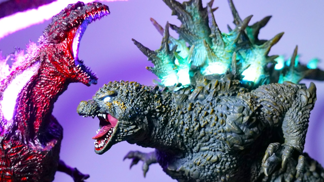 【ゴジラ-1.0】光る！吠える！特大マイゴジが…あの時と同じ!!【UA Monsters】ゴジラ(2023) ゴジラ-0.0  銀座強襲時イメージカラーVer. 海神作戦時 山崎貴 シン・ゴジラ ゼロ