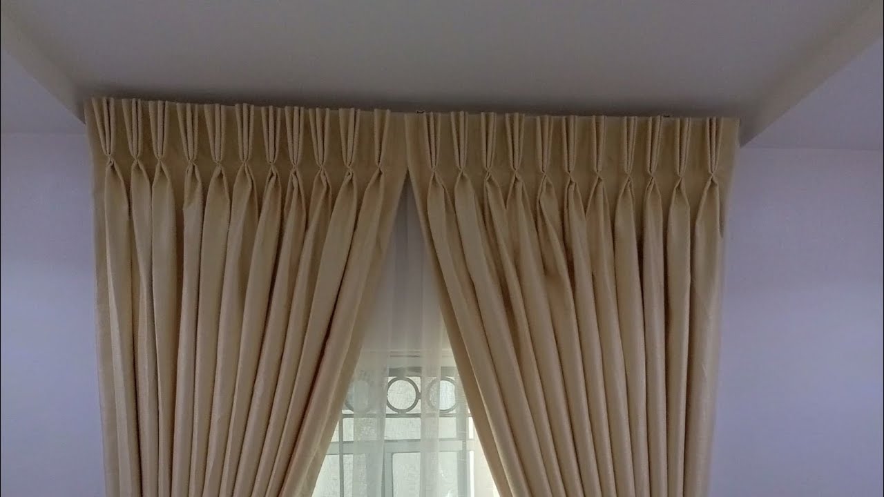 How to install curtains using track #curtaininstallation 