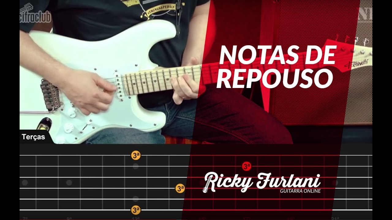 NOTAS DE REPOUSO - Ricky Furlani (aula de guitarra)