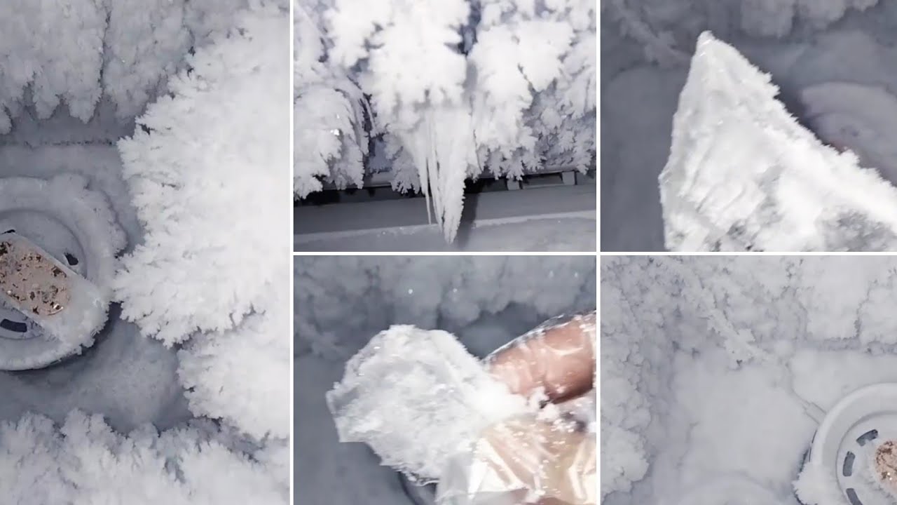 FREEZER FROST EATING / WHITE ICE EATING / ASMR