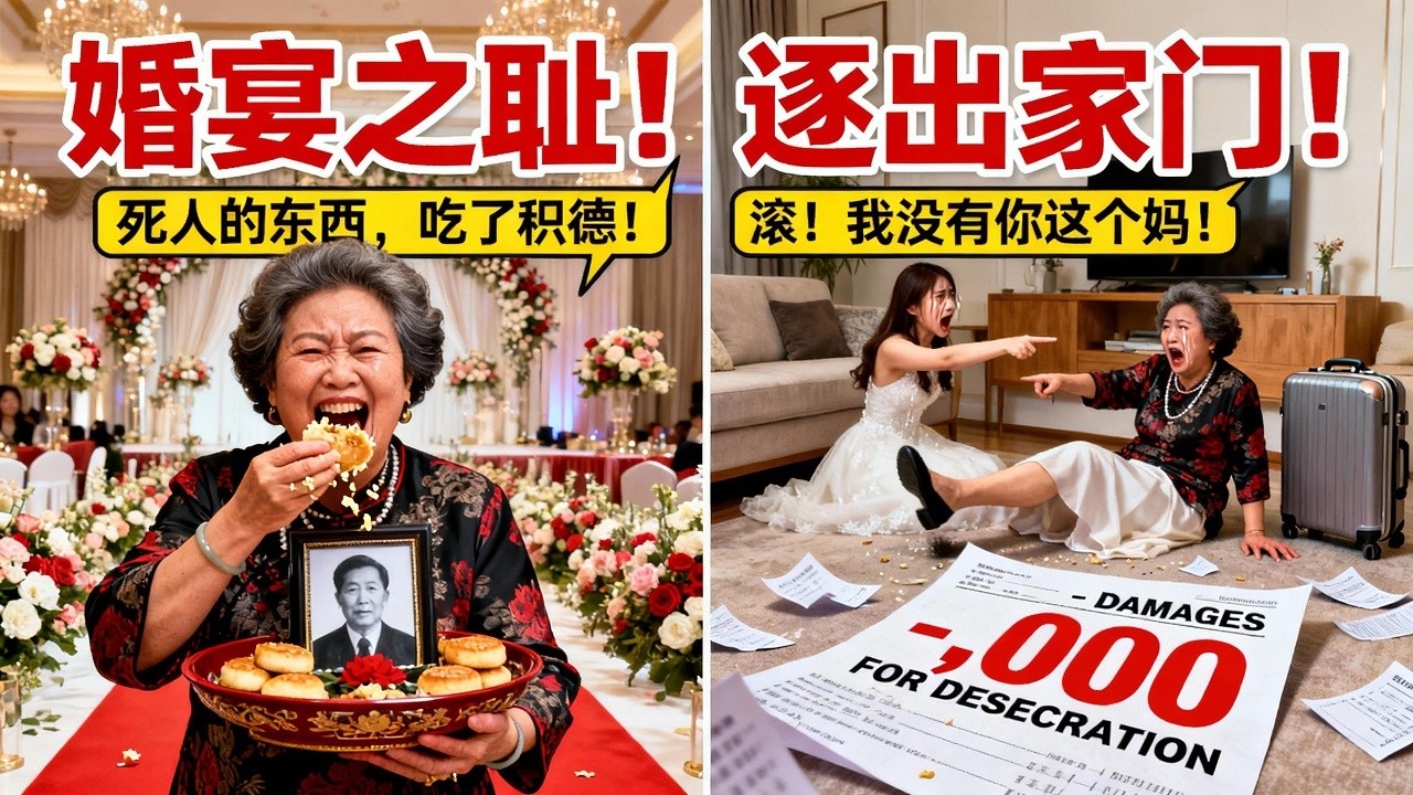 中國大媽團在洛杉磯百萬婚宴偷吃“逝者祭品”，還對賓客咆哮：“我們是在節約！” 策劃師一份“特殊賬單”，讓她們賠款五萬美金，被女兒踢出家門，身敗名裂！