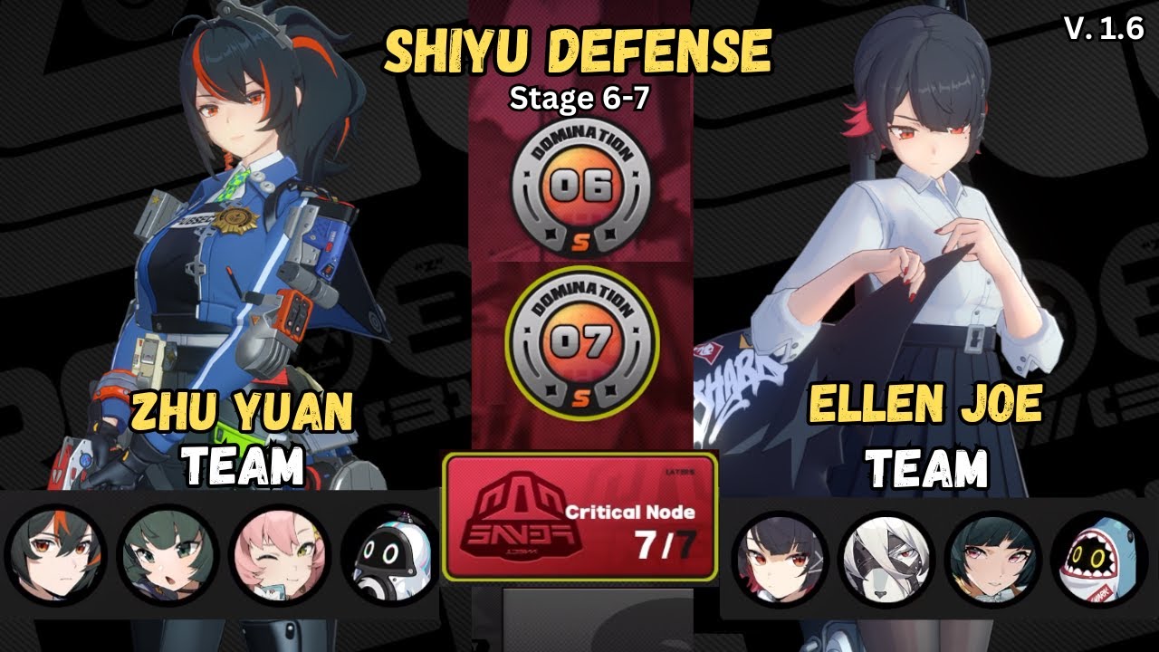 Shiyu Defense Zhu Yuan Ellen Stage 6-7 | Zenless Zone Zero v1.6