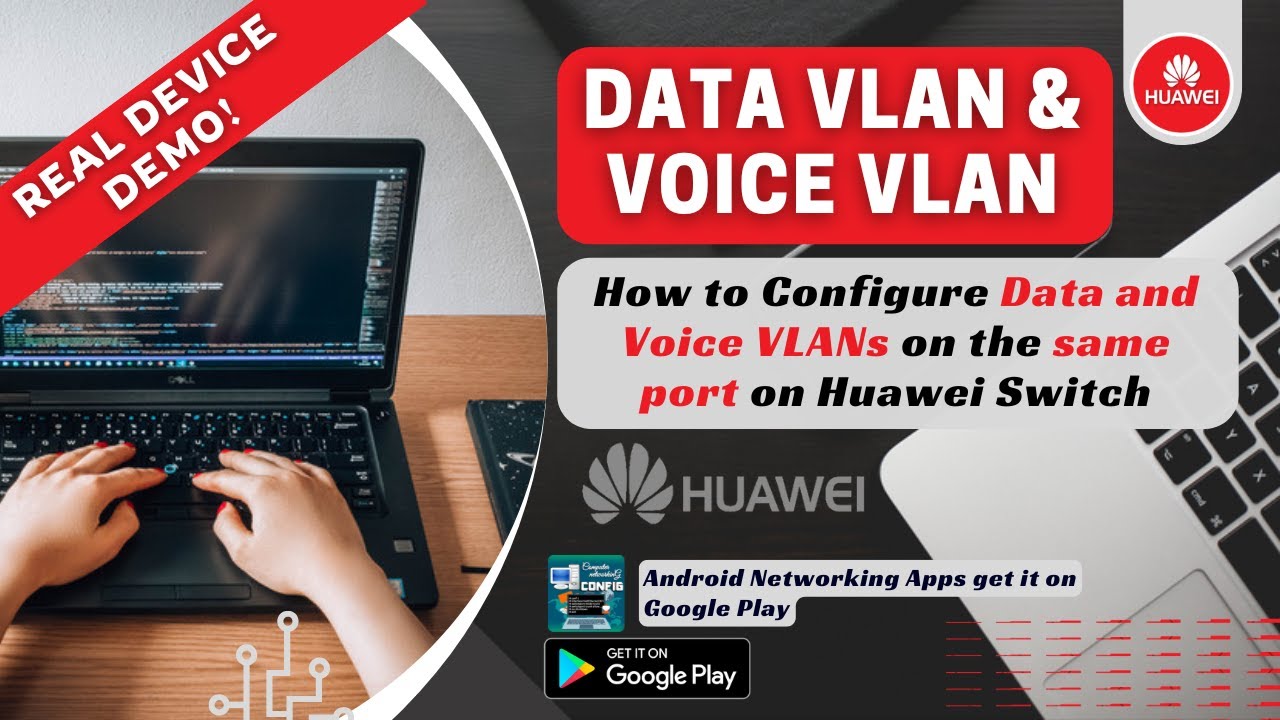 How to Configure Data and Voice VLANs on the same port on Huawei Devices | Step-by-Step Tutorial