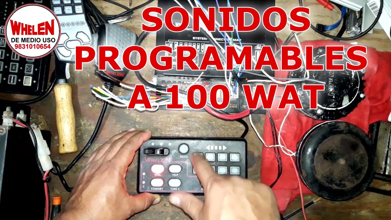 SIRENA DUAL WHELEN 295SDA1, SONIDOS PROGRAMABLES.