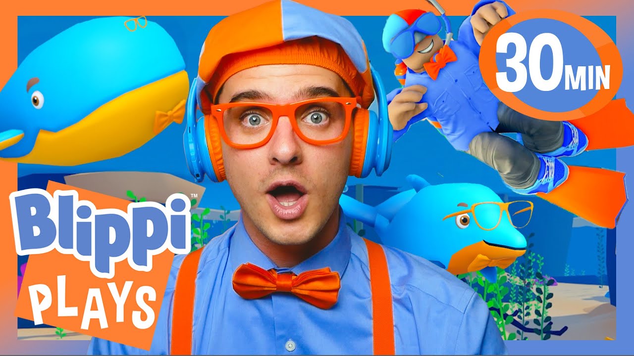 Blippi Finds the Underwater Blippis! | BEST OF BLIPPI PLAYS ROBLOX! | Educational Gaming Videos
