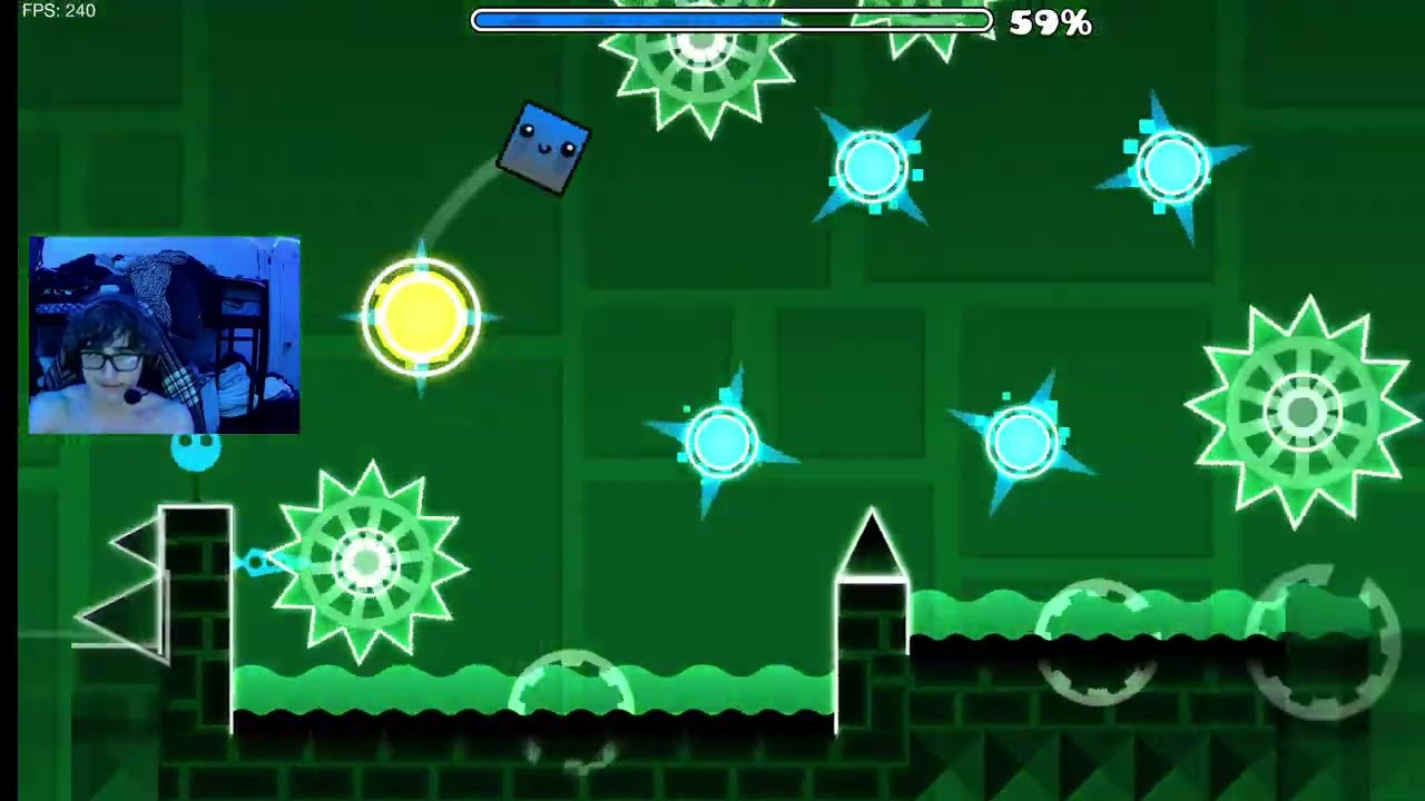 Geometry Dash Day 8 of trying to beat the game