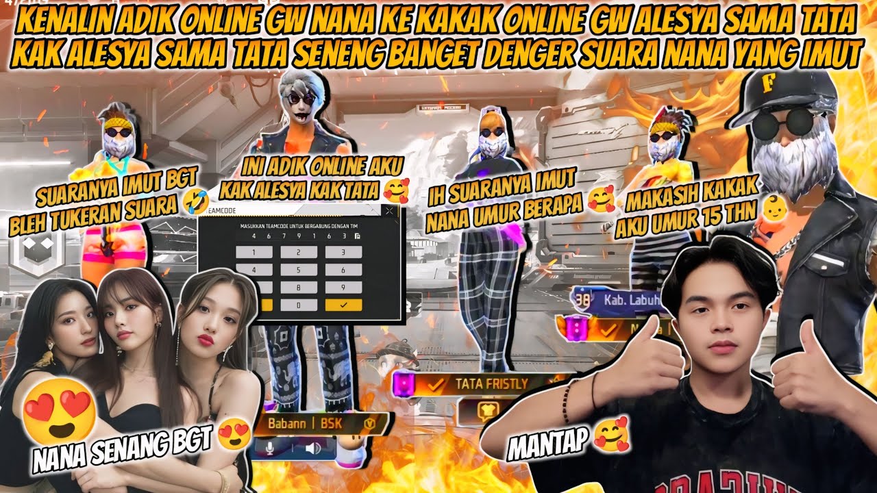 KENALIN ADIK ONLINE NANA KE KAK ALESYA SAMA KAK TATA MEREKA SENENG BANGET DENGER SUARA NANA IMUT !!