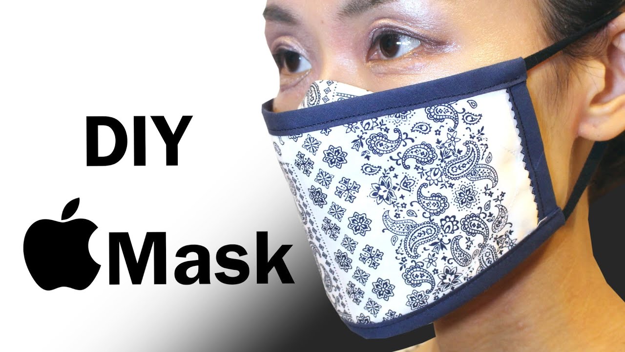 DIY Apple Mask PDF Printable Pattern｜Breathable Face Mask Sewing Tutorial