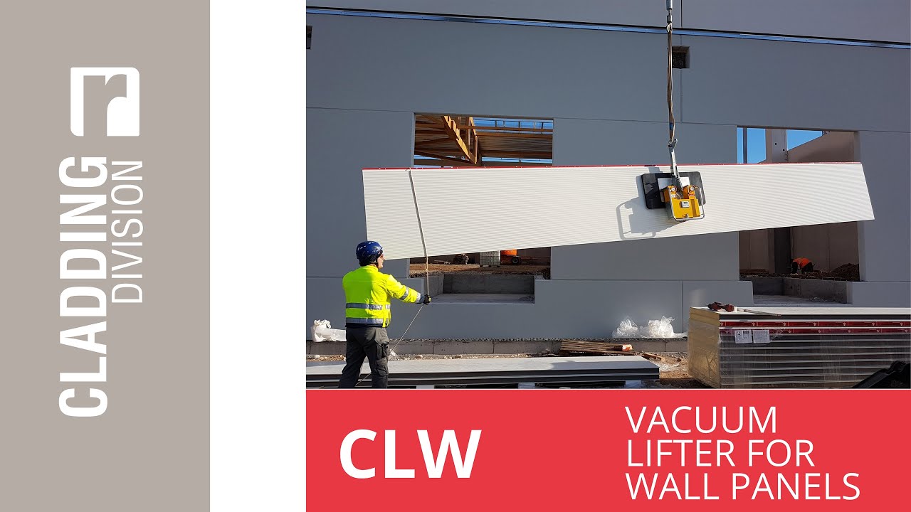CLW | Cladding Vacuum Lifters for sandwich panels specific for wall and cold rooms installation