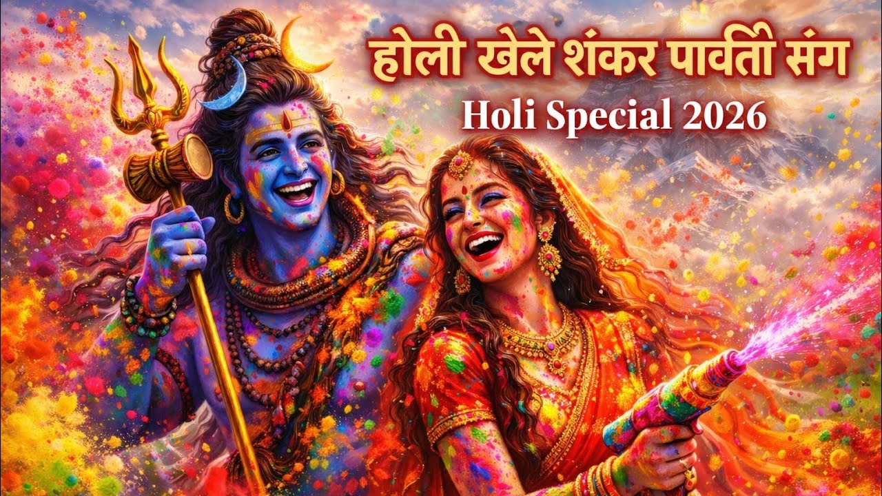 🌟 होली खेले शंकर पार्वती संग | Shiv Parvati Holi Bhajan 2026 | Holi Special 2026 | Bhakti Tv 🌟 #holi
