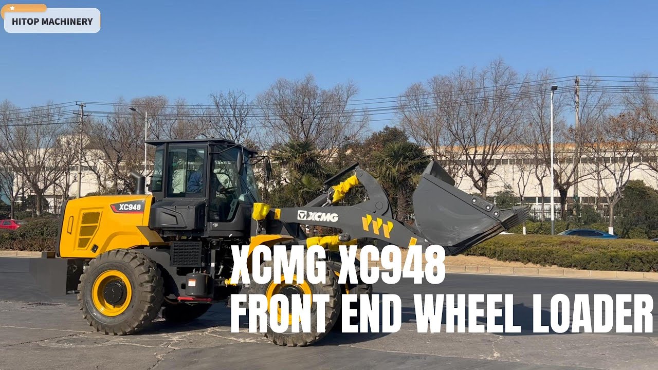 New 4.5ton 2.4m3 bucket XCMG XC948 Wheel Loader Loaded for Peru