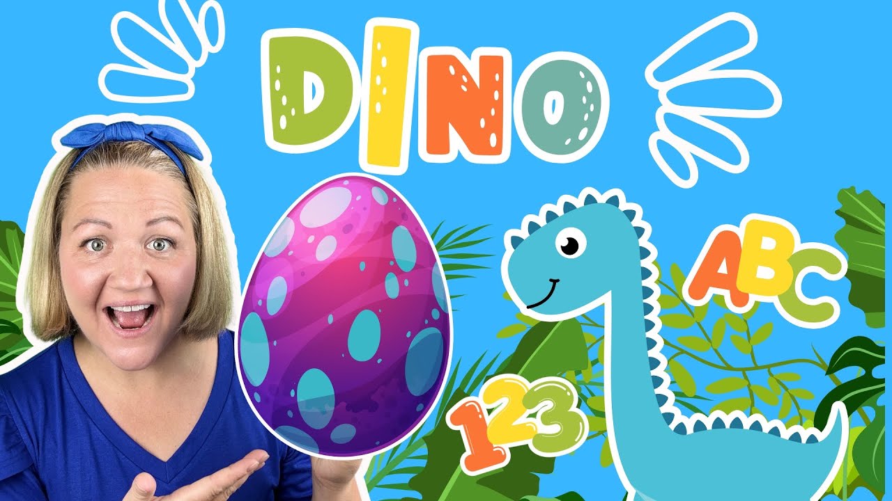 Dino-Ei Abenteuer mit Frau Collett &ndash; Lernvideo f&uuml;r Kinder &ndash; ABC, Zahlen, Farben & Dino-Tanz
