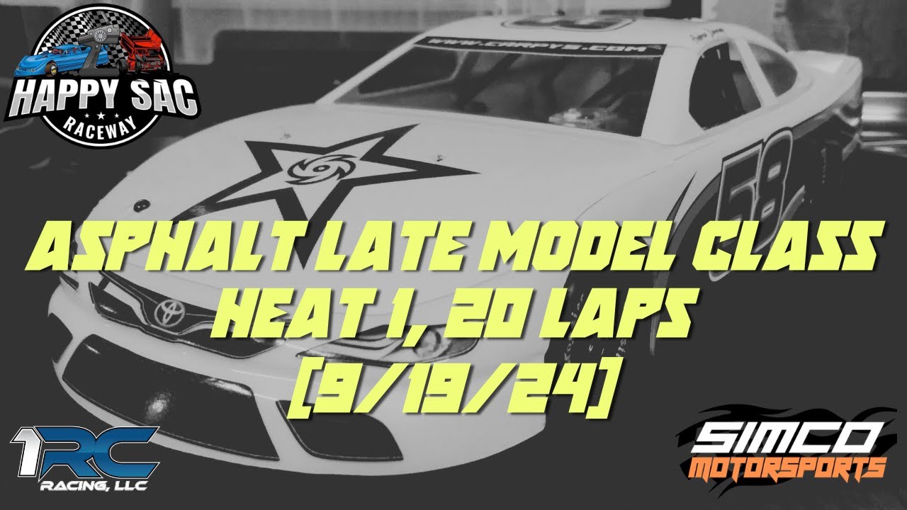 Happy Sac Raceway (Tuscaloosa) - 9/19/24 - 1RC Racing - Asphalt Late Model Class - Heat 1