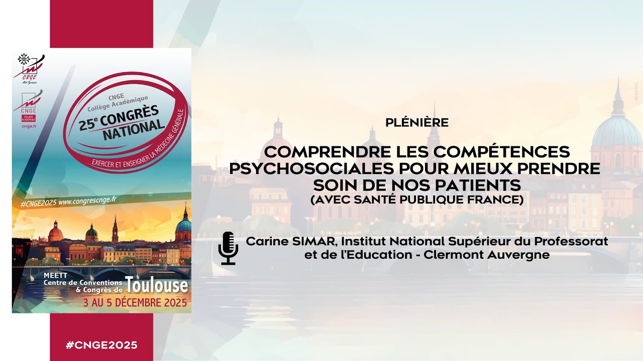 CNGE 2025 – Les compétences psychosociales | Carine SIMAR