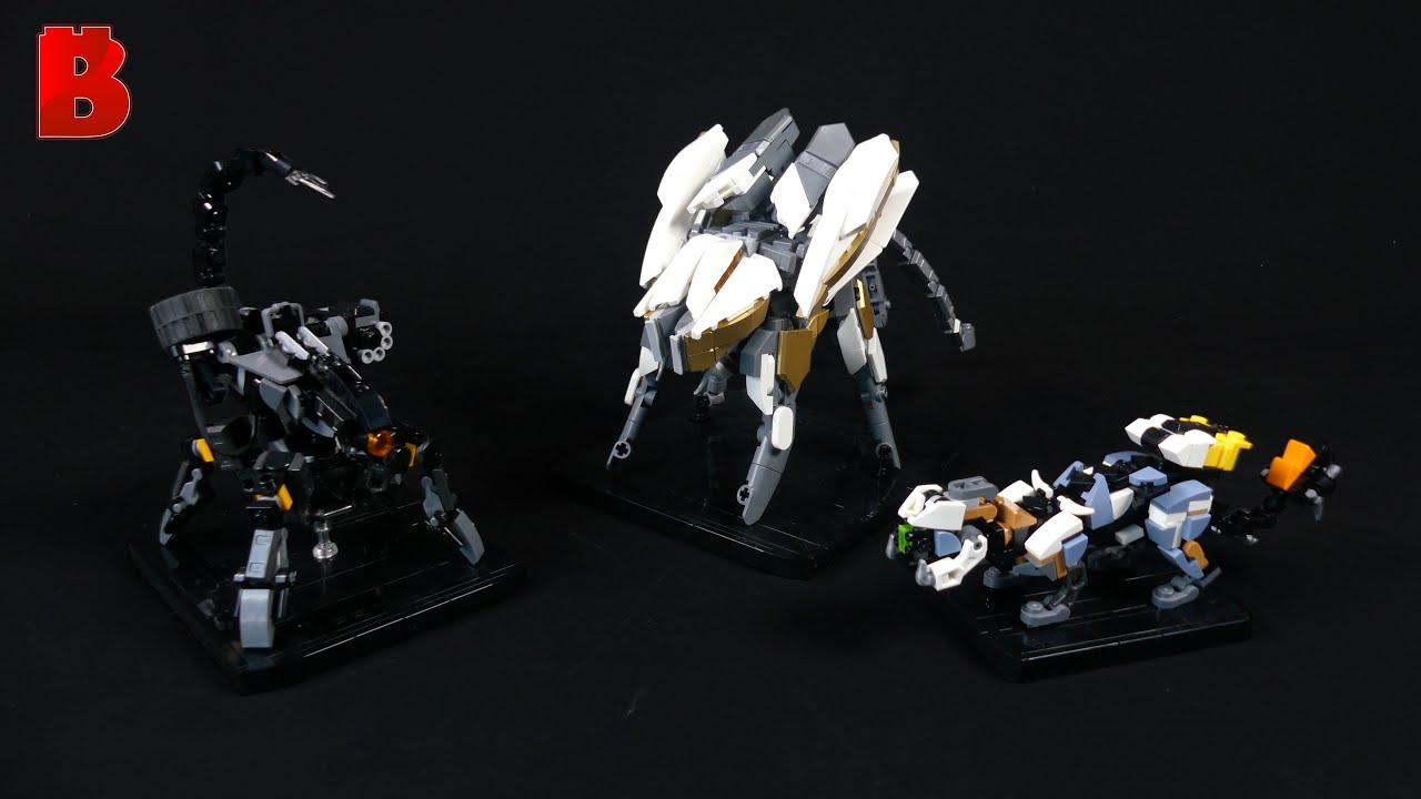 LEGO Horizon Corruptor, Specter & Burrower Custom builds | Minifig Scale