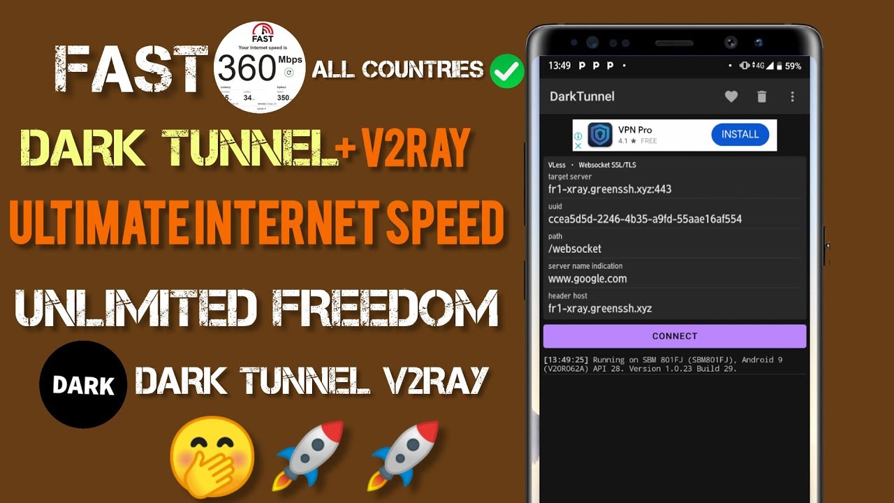 Как настроить файлы конфигурации Dark Tunnel V2ray для быстрого и безопасного Интернета