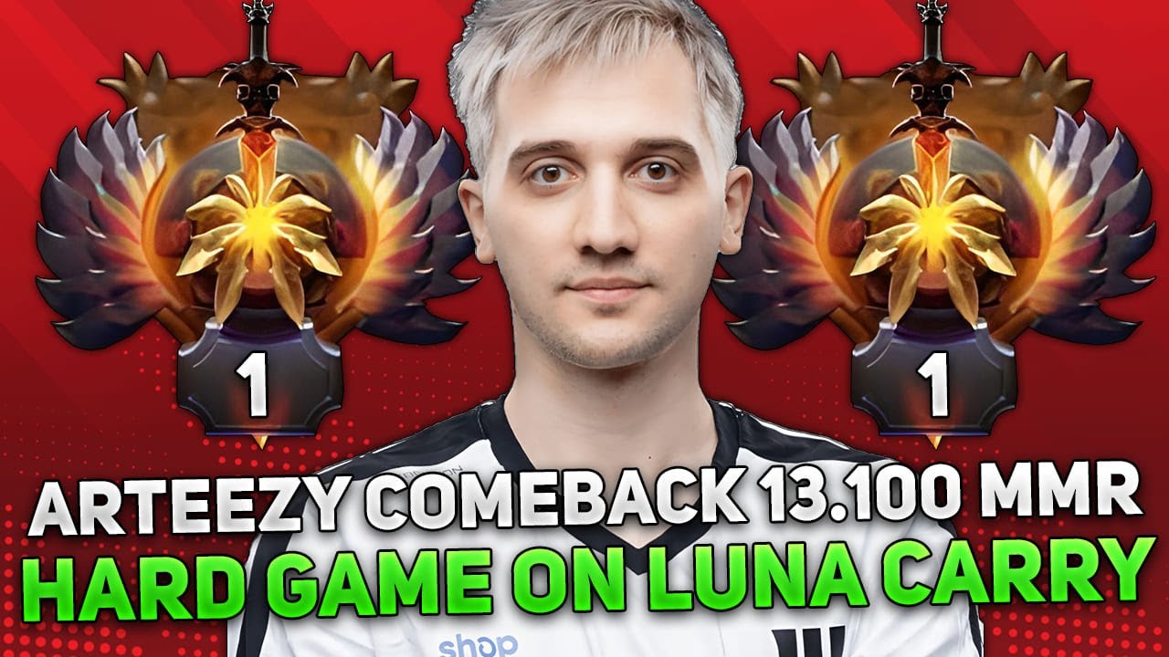 ARTEEZY COMEBACK 13.100 MMR HARD GAME on LUNA CARRY