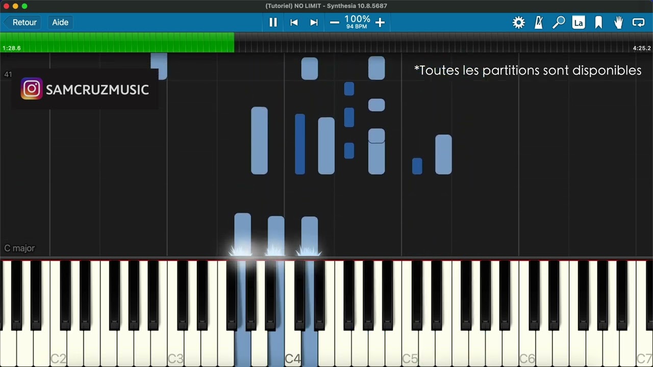 (Tutoriel) No Limit (Tiakola, KLN) - Sam Cruz Piano