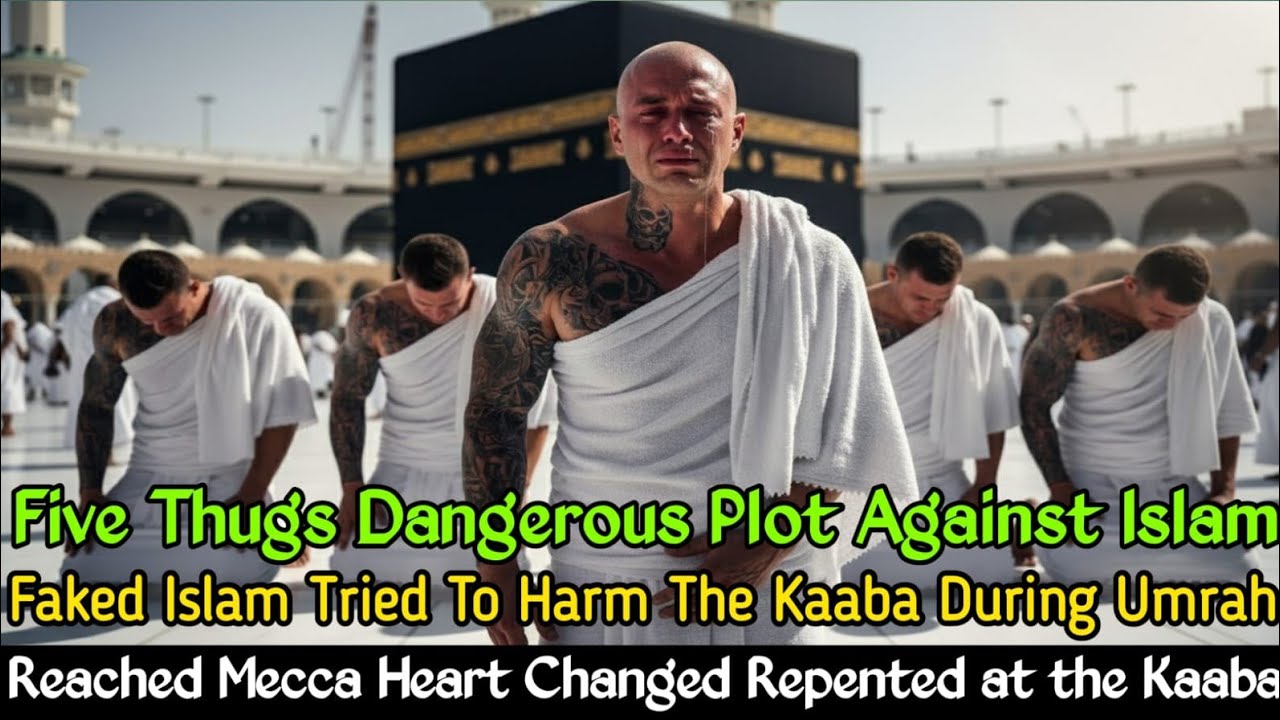 Five Tattooed American Men — A Dangerous Plot Disguised as Umrah, Until Their Pride Broke in Mecca