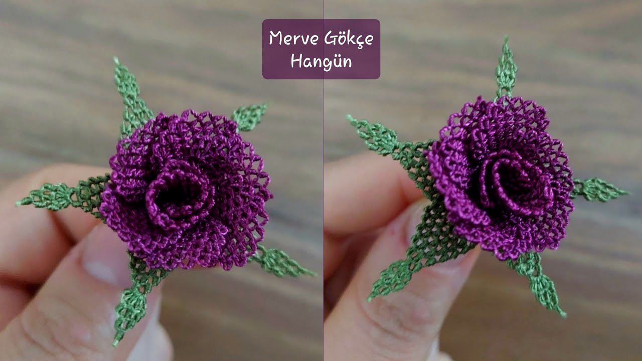 İĞNE OYASI HARİKA GÜL MODELİ YAPIMI...