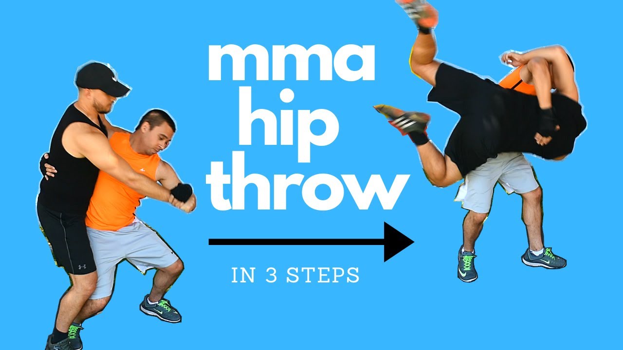 MMA HIP THROW | How to do a martial arts hip toss and judo hip throw in 3 steps