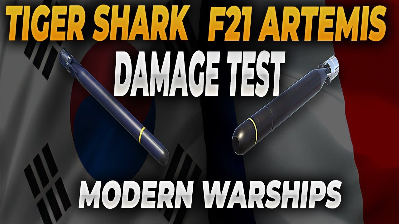 Tiger Shark -  F21 Artemis   Damage Test   -  Modern Warships
