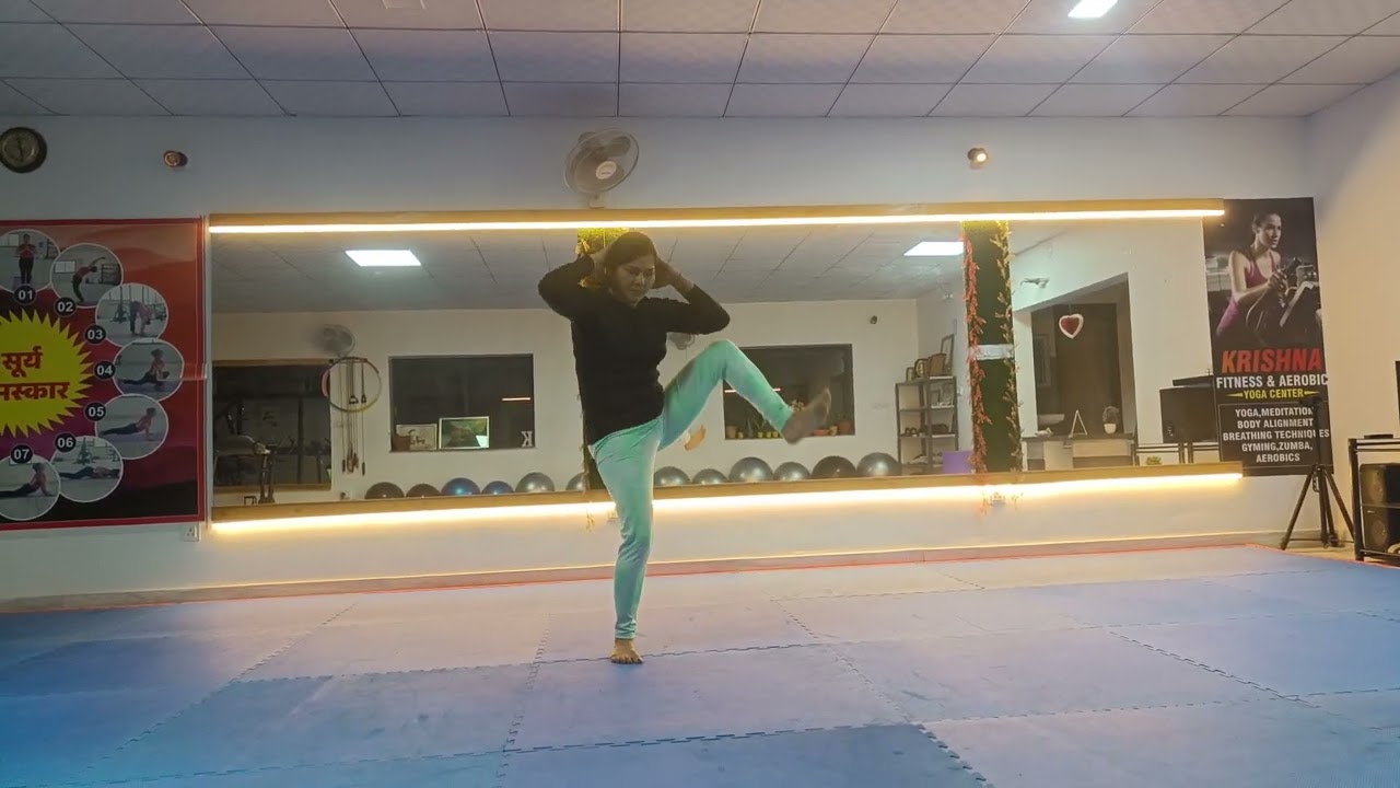 Exercise for weight loss 🫄➡️🧍 Krishna fitness & aerobic yoga centre, rawatsar hanumangarh #exercise 