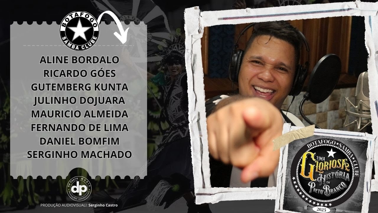 Botafogo Samba Clube 2025 (SAMBA CAMPEÃO) Aline Bordalo, Ricardo Goés e Parceria