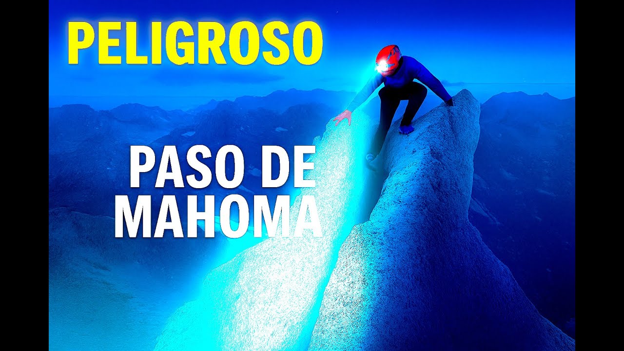⚠️🧗‍♂️ Paso de MAHOMA de 👉 NOCHE 🏔️ Aneto 3404 metros