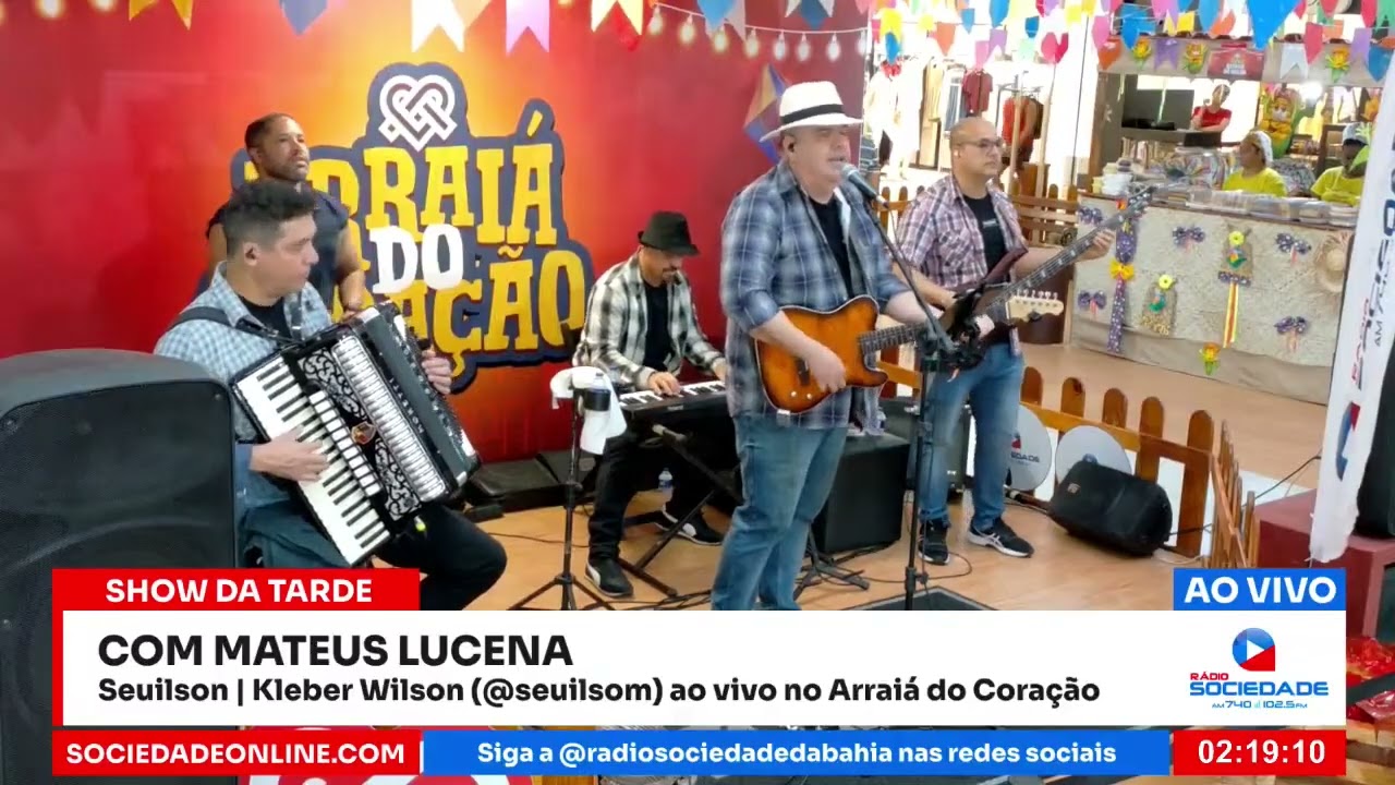 Show da Tarde   Seuilson   Kleber Wilson @seuilsom ao vivo no Arrai&aacute; do Cora&ccedil;&atilde;o