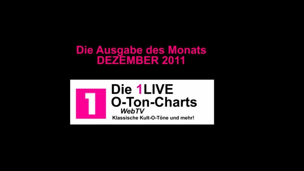 1LIVE O-Ton-Charts: Ausgabe des Monats Dezember 2011