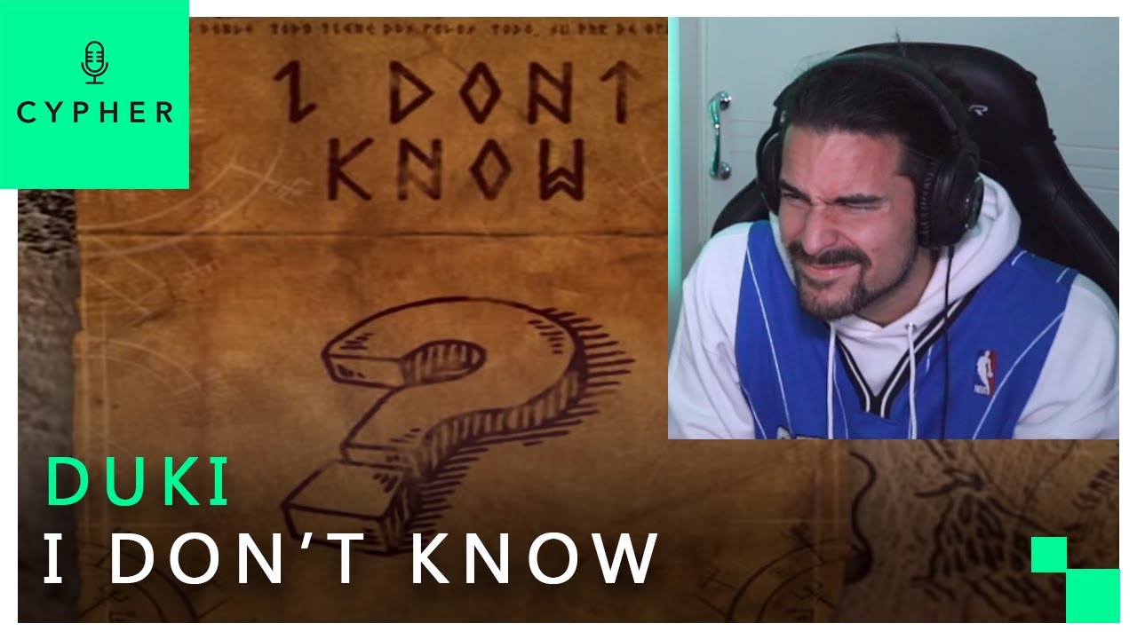 REACCI&Oacute;N a Duki - I Don't Know (prod. Zecca, Yesan, Asan)