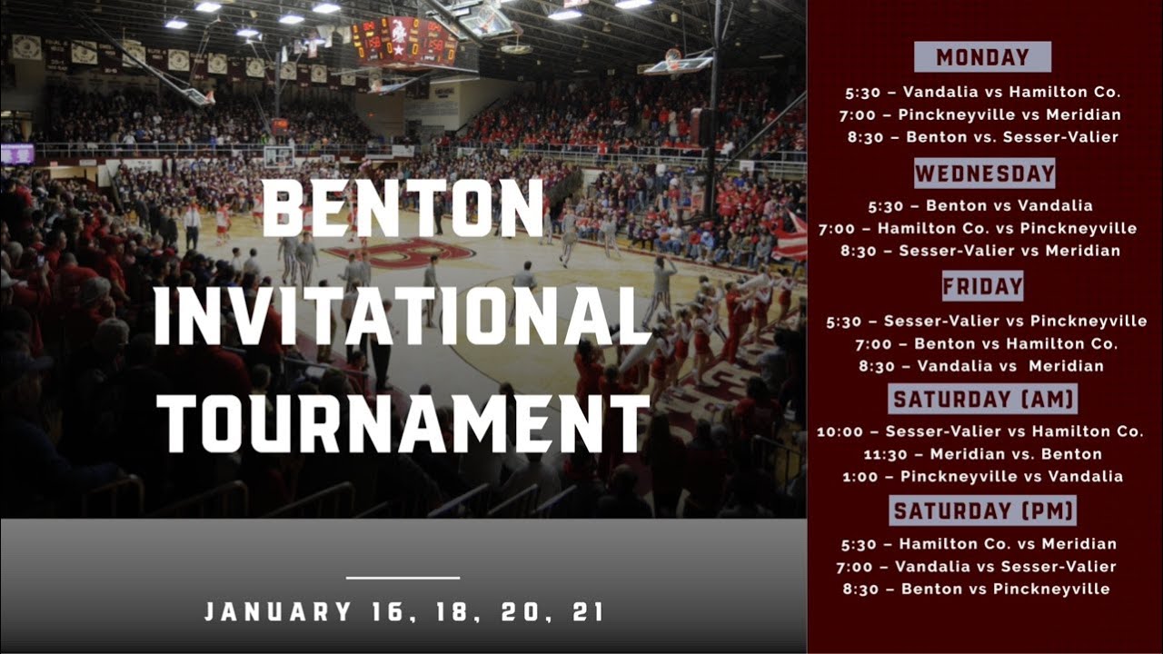 2022/2023 Benton Invitational Tournament Pinckneyville Panthers vs Benton Rangers