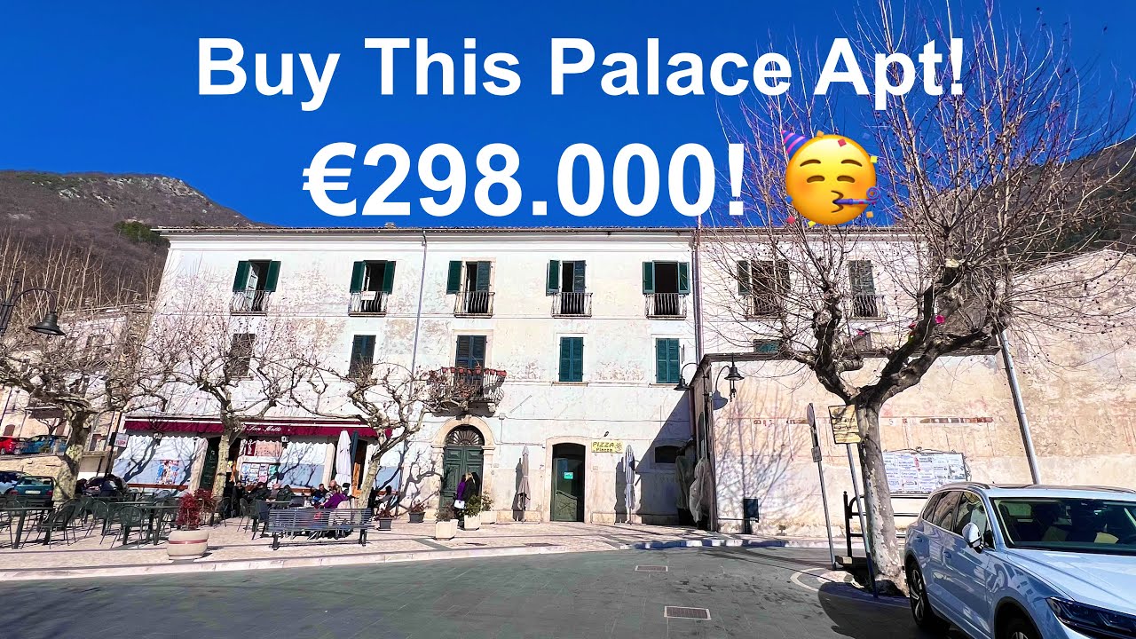 🏰✨200 Year Old Palace Apt Tour! | Incredible Views & Great Shape! 4,100 Sq Ft. €298.000! 🇮🇹