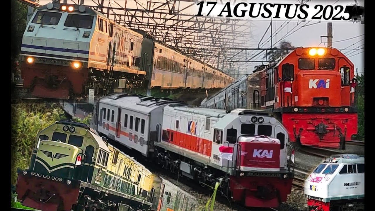 KEMERDEKAAN FULL MOMENT! | Kereta api bendera, RnB, WnB, Vintage, stiker Jumbo!