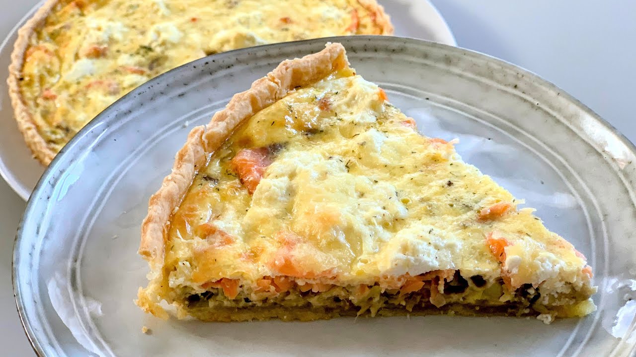 QUICHÉ DE PUERROS Y SALMÓN [MUY FÁCIL]