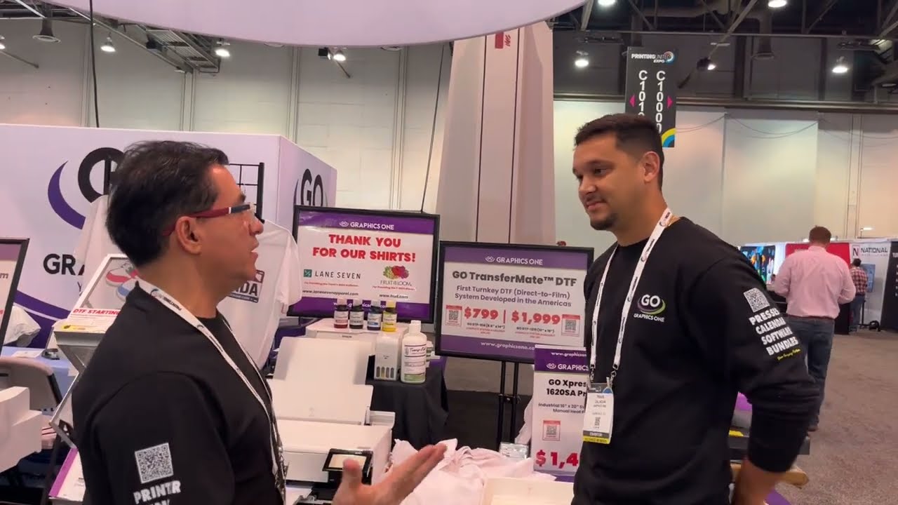 GO TransferMate DTF Direct to Film System at the 2022 Printing United Las Vegas