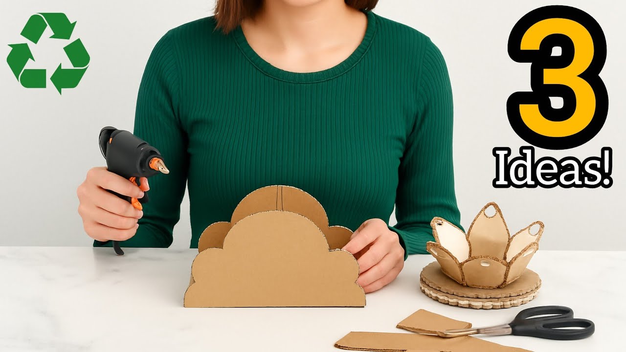 3 Creative Cardboard Ideas 🤔 Luxurious Décor on a Budget