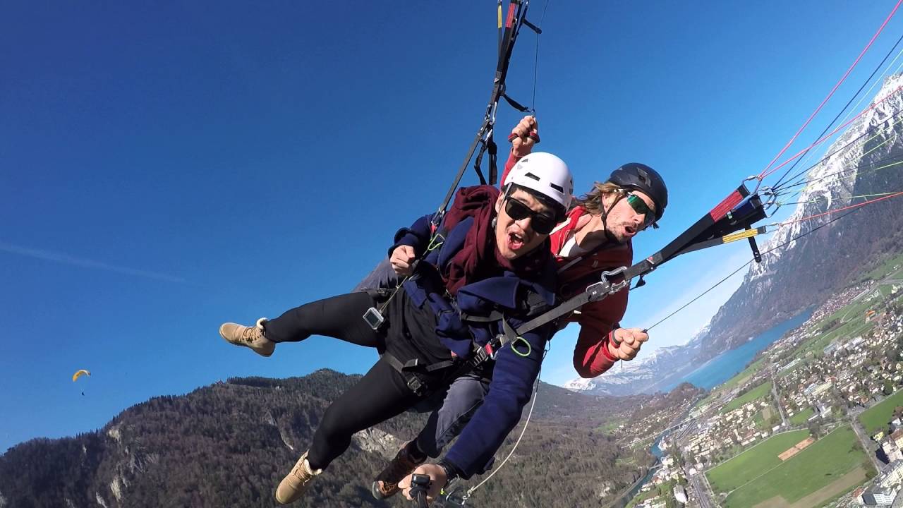 Paragliding roller coaster - Interlaken, Switzerland