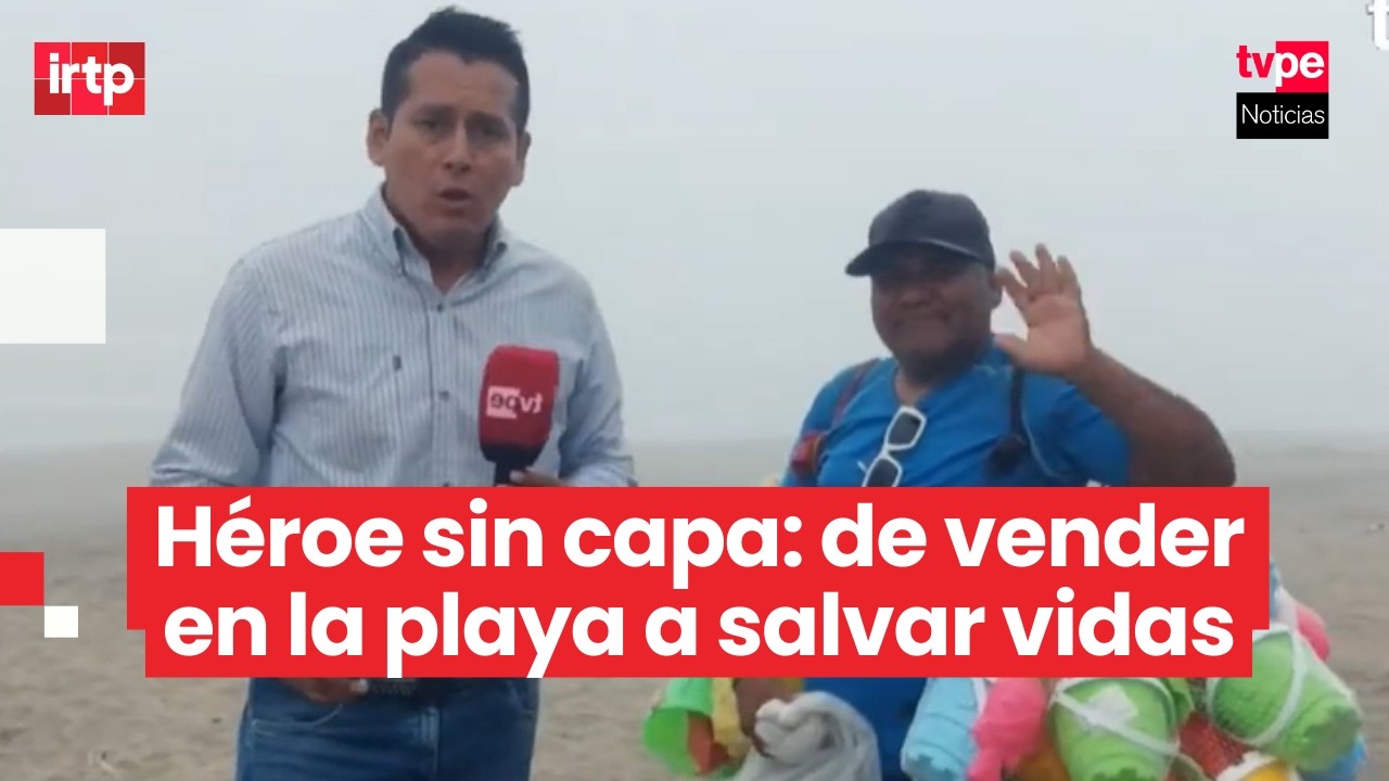 Se lanzó al mar sin dudar: la valiente historia del vendedor que salvó a niños de ahogarse