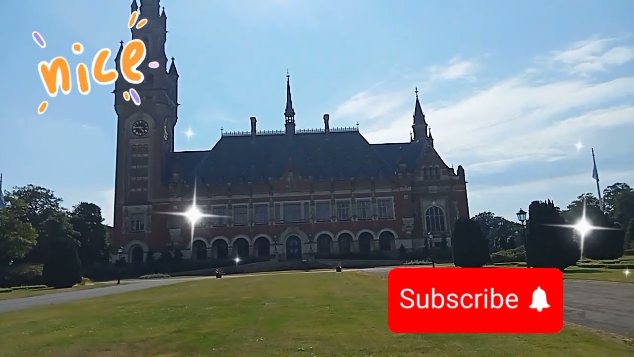 PEACE PALACE, only here in Netherlands you can see the international court