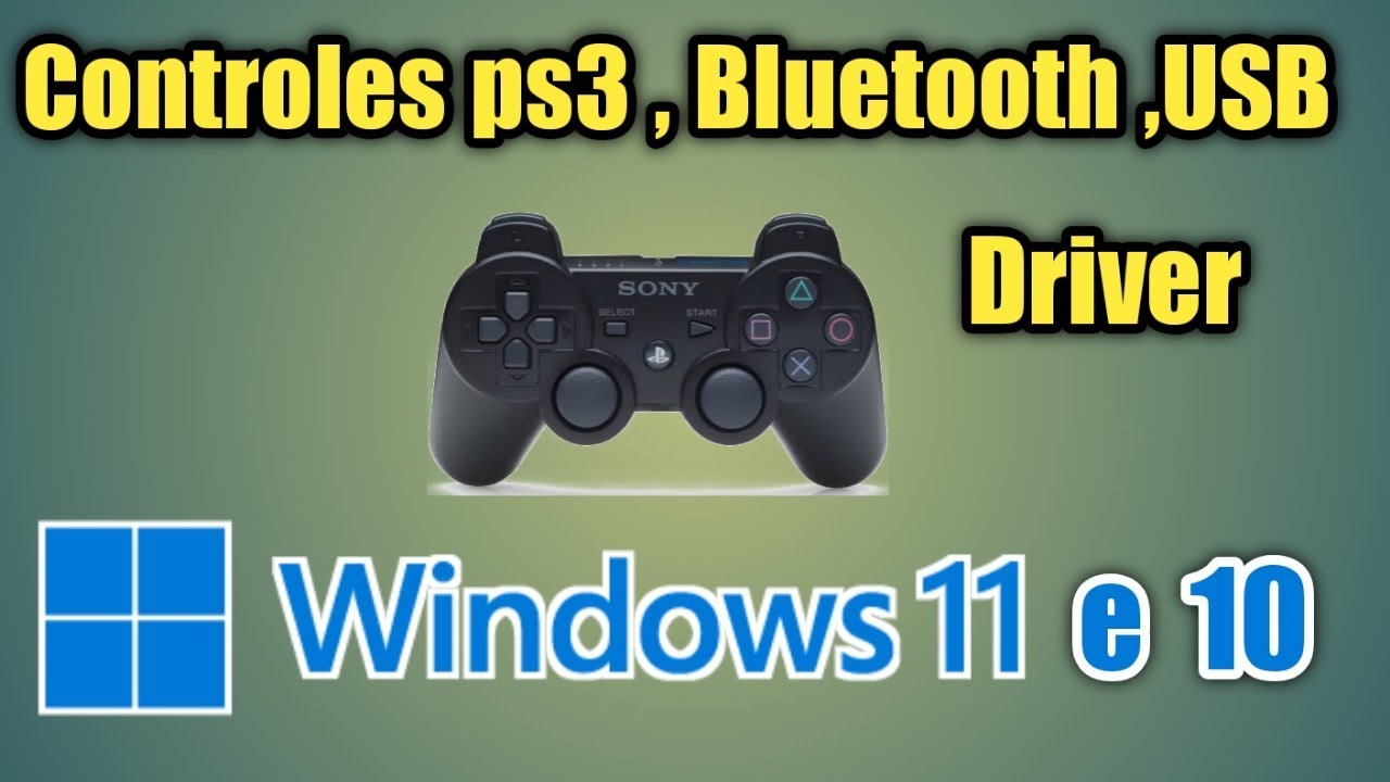 Como instalar controle de PS3 no  Windows 11