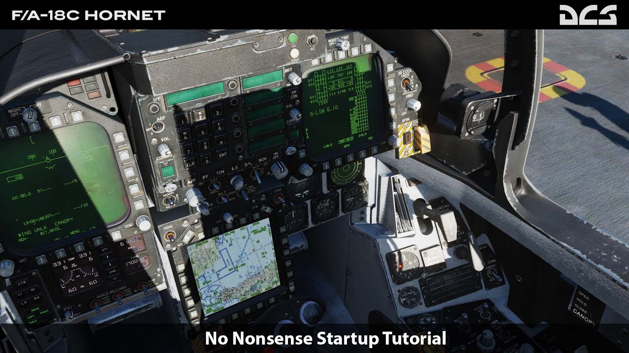 DCS World: F/A-18C No Nonsense Startup Tutorial Including HMD Alignment